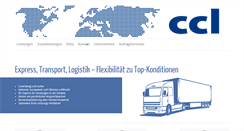 Desktop Screenshot of cc-logistic.de